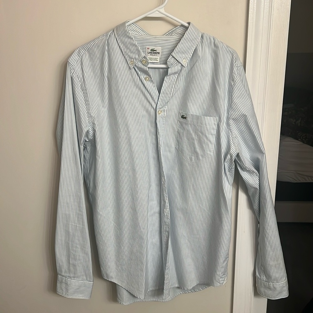 Men’s Lacoste button down shirt